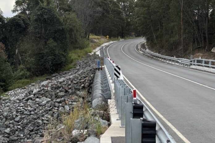 The rebuilt Schreibers Road Bridge.