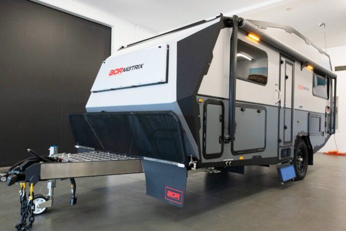 One of the caravans at Australian Off Road. Picture: Australian Off Road Facebook.