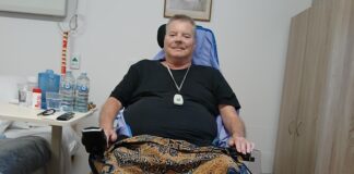 Phil Broad, who is a partial quadriplegic and right leg amputee. Picture: Supplied