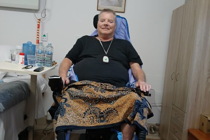 Phil Broad, who is a partial quadriplegic and right leg amputee. Picture: Supplied