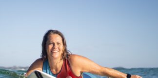 Dorsal founder and former professional surfer Sarah Beardmore.