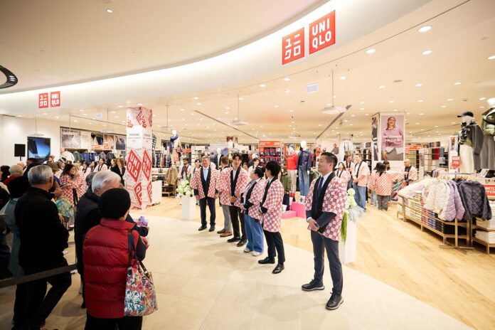 A Uniqlo store opening in Adelaide.