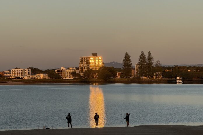 Fishermen at Bulcock Beach at dawn