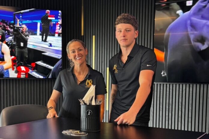Urban Sports Bar owners Francine Burke and her son Taj Burke.
