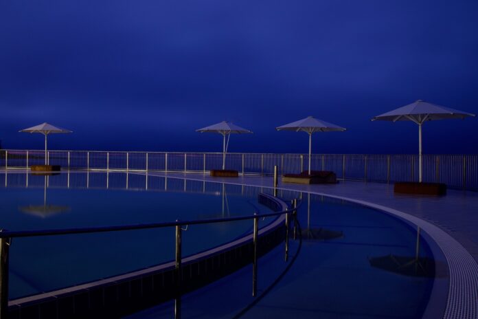 Joanne Allayialis photographed Kings Beach Pool pre-dawn