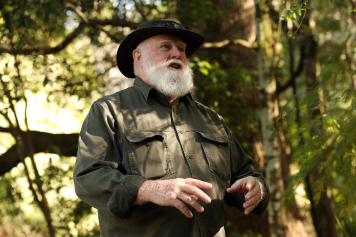 Platypus expert Neil Andison at Obi Obi Creek.