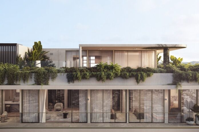 Artist's impression: exterior of a single level penthouse by SOL by Walker in Maroochydore's CBD.