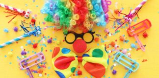 Clown props from Shutterstock