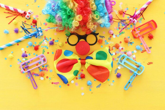 Clown props from Shutterstock