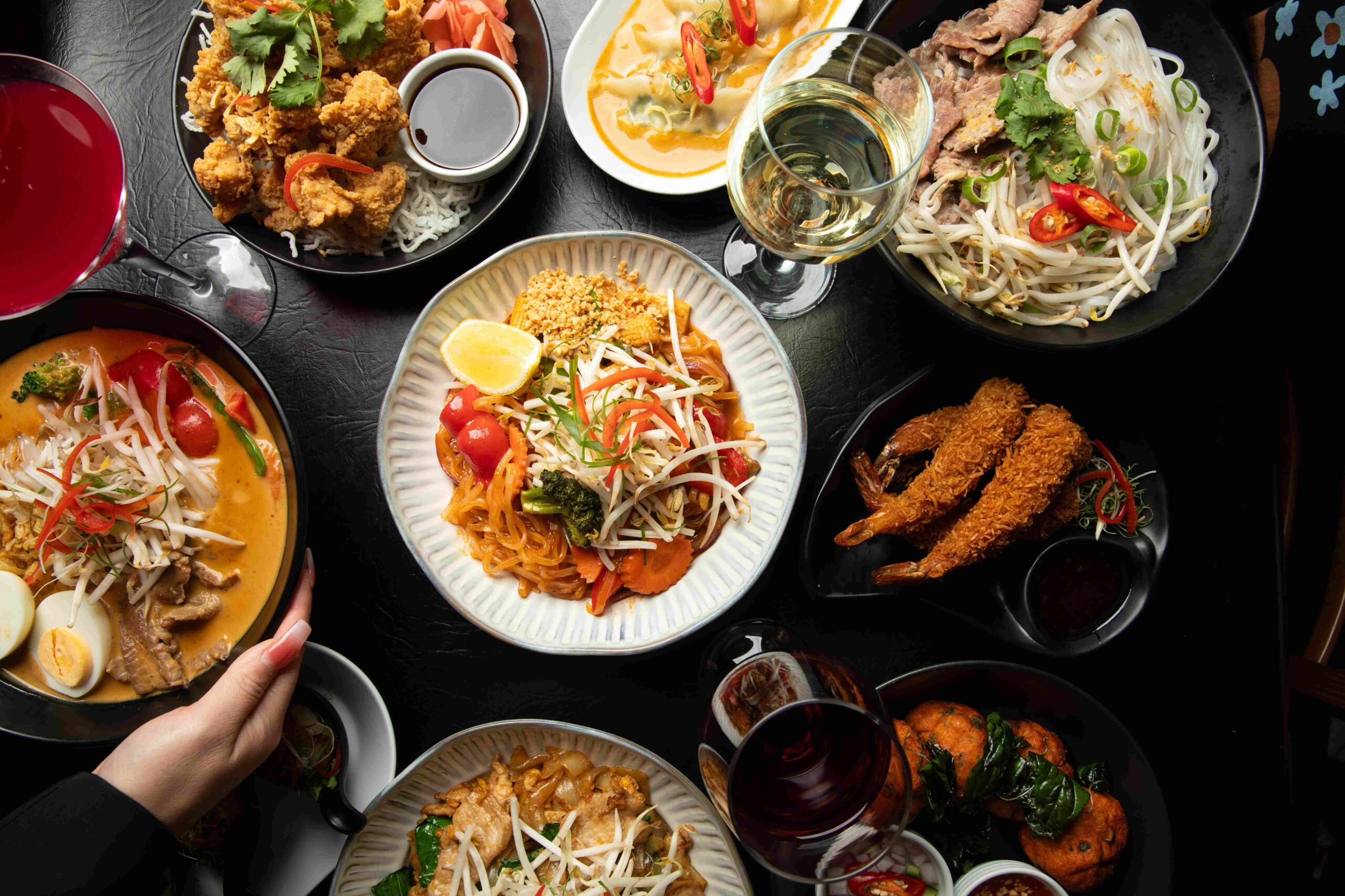 Traditional dishes inspired by Central Thailand cuisine.
