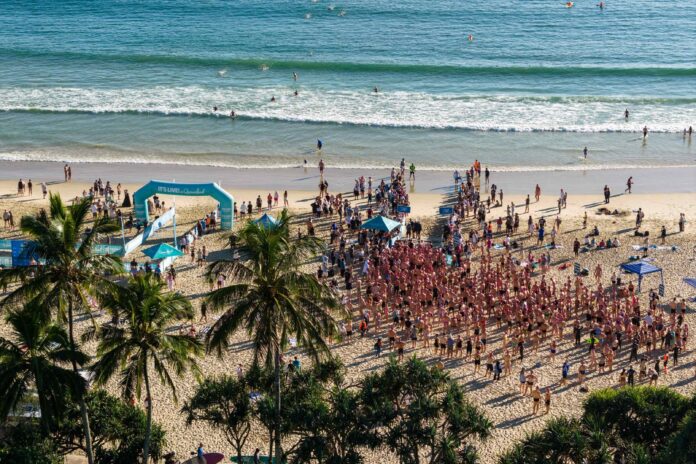 Swim Noosa 2025 ocean swim event, held in conjunction with the Runaway Noosa Marathon.