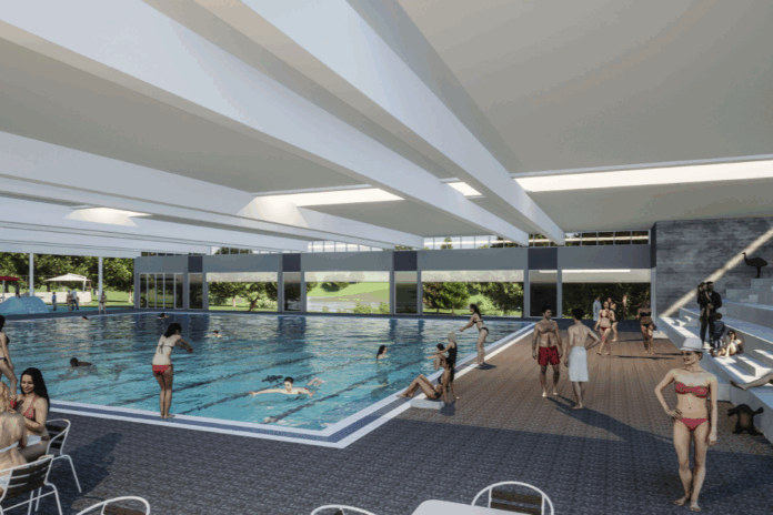 Artist impression of the proposed Maleny Indoor Aquatic Centre.