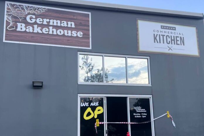 German Bakehouse Group’s Coolum premises, which has temporarily closed following a fire.