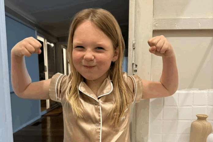 Alarah Maginness has been described as an energetic and loving girl as she prepares to begin treatment for a rare cancer. Picture: GoFundMe
