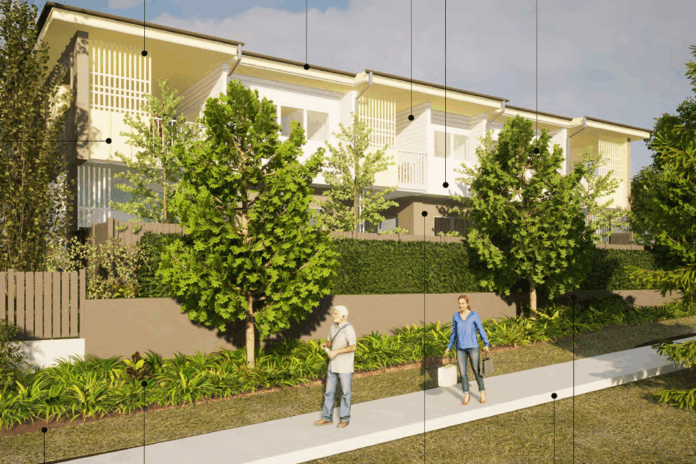 render of housing development