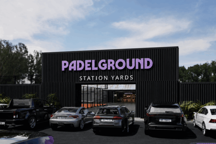 An artist impression of the Padelground: Station Yards venue.
